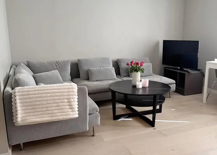 Modern 2br Balcony - Near Cruise Terminal 卑爾根